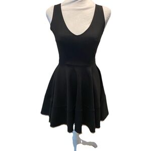 Eight Sixty Fit & Flare Skater Dress Black XS Sleeveless Tank Mini Mid